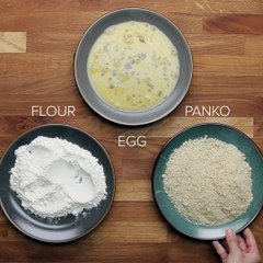 Fried Chicken and Egg Rice BowlFULL RECIPE: http://bzfd.it/21fmKJ2