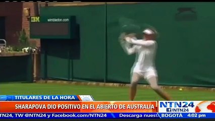 Maria Sharapova admite que dio positivo en la prueba antidopaje en el Abierto de Australia