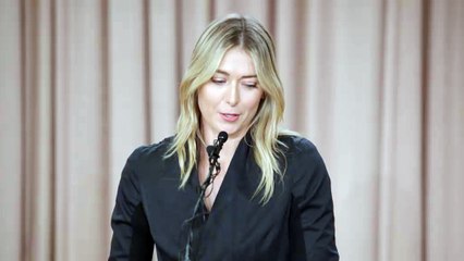 Dopage - Sharapova : "Je n'annoncerais pas ma retraite avec une moquette aussi moche"