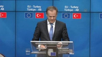 Türkiye-Ab Zirvesi - AB Konseyi Başkanı Tusk