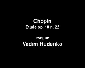 Vadim Rudenko Chopin Etude op. 10