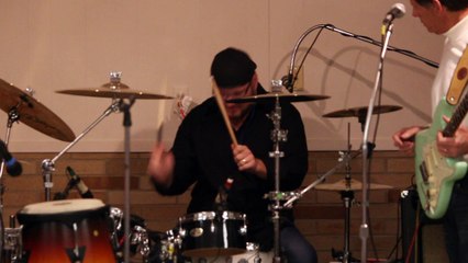 Ronnie Dean McDowell performs a drum solo in baltimore Maryland Valentine's Day 2016