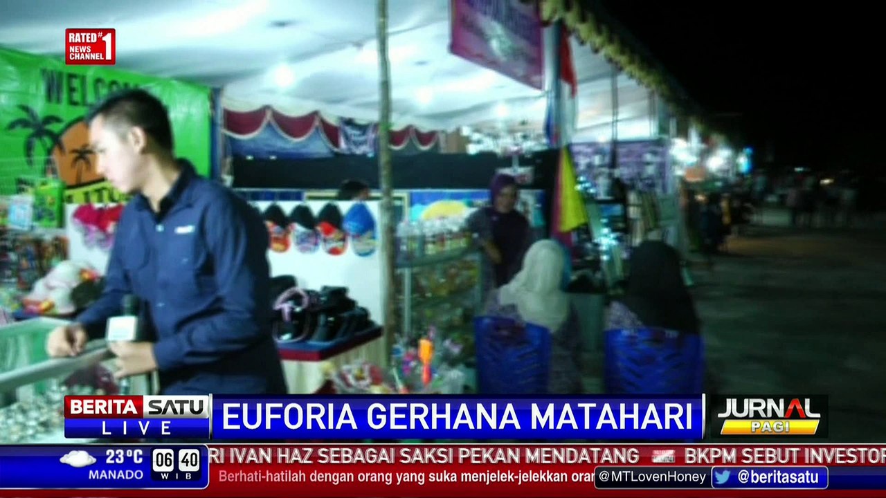 Pantai Tanjung Kelayang Mulai Ramai Wisatawan Gerhana Matahari Total