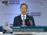 Renuncia el ministro de Minas de Colombia