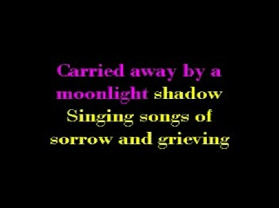 KARAOKE MIKE OLDFIELD - Moonlight shadow