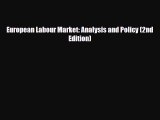 [PDF] European Labour Market: Analysis and Policy (2nd Edition) Download Online