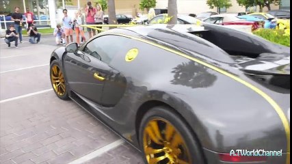 CRAZY Mansory Bugatti Veyron Vincero Acceleration & Sound! Crazy Crowd Shuts Down the Street!