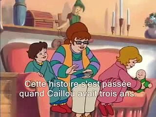 Caillou Takes His Bath with French Subtitles