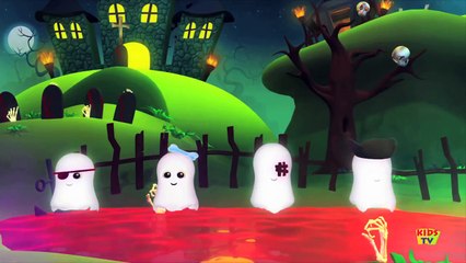 Five Naughty Ghosts | Scary Nursery Rhymes For Kids | Kids TV 3D Rhymes