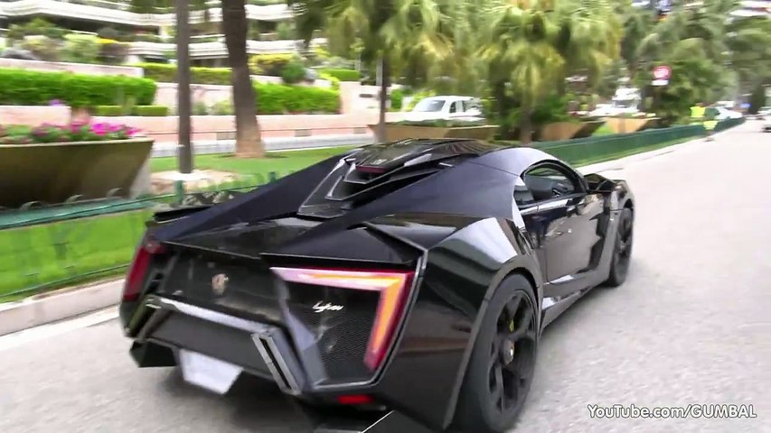 $3.4 Million Lykan HyperSport by W-Motors - driving on the road in Monaco!