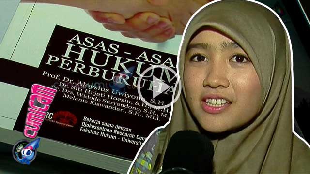 Febby Blink Mengerjakan Tugas Kuliah di Lokasi Syuting - Cumicam 08 Maret 2016
