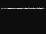 PDF Assessment of Communication Disorders in Adults PDF Book Free