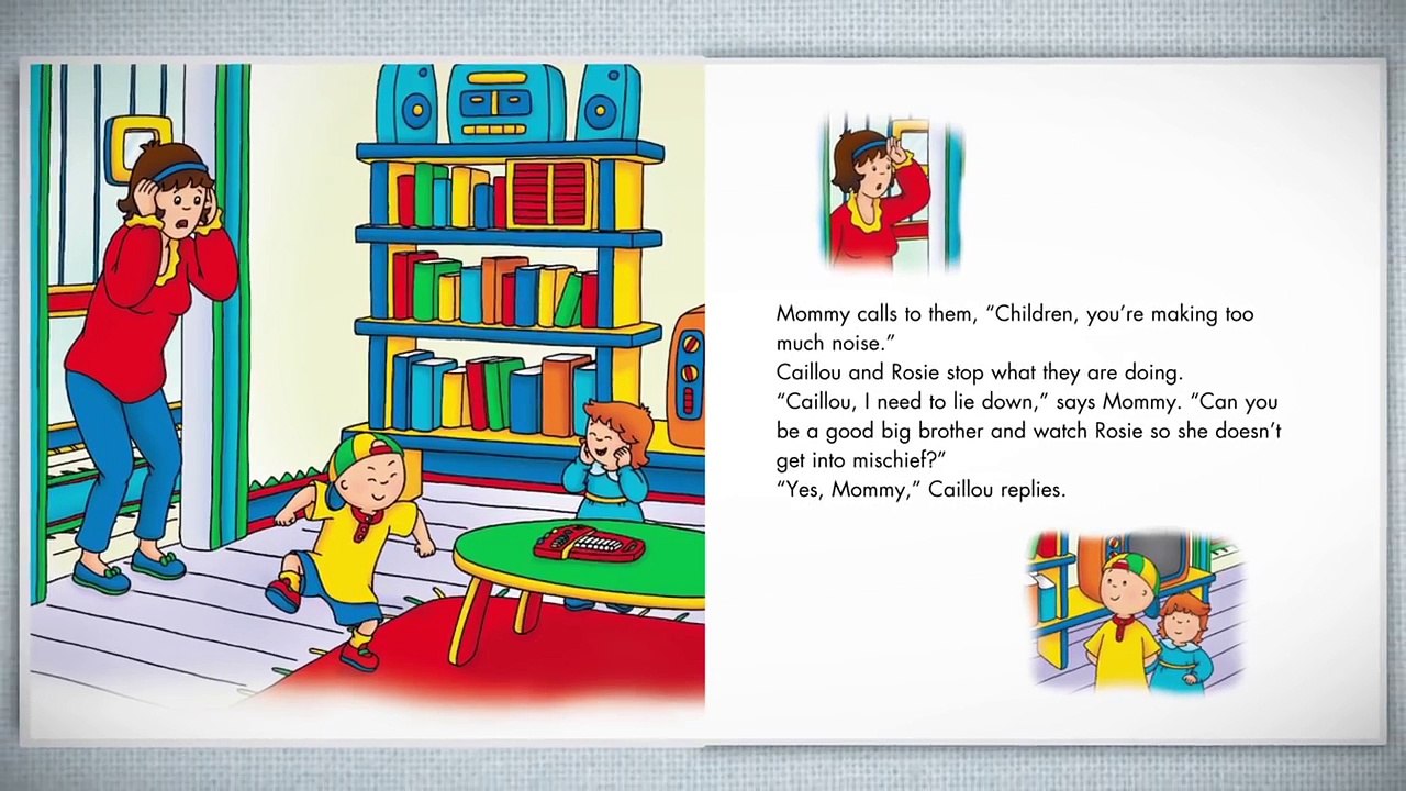 TOP 10 Books for Kids | Caillou: Caillou Watches Rosie