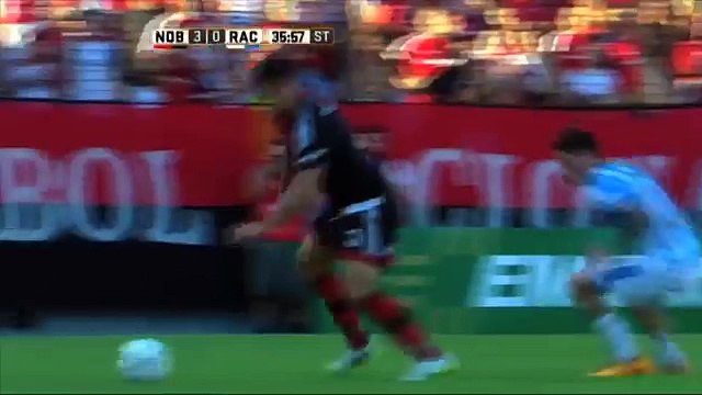 Gol de Rodríguez. Newells 4 - Racing 0. Fecha 3. Primera División 2016.