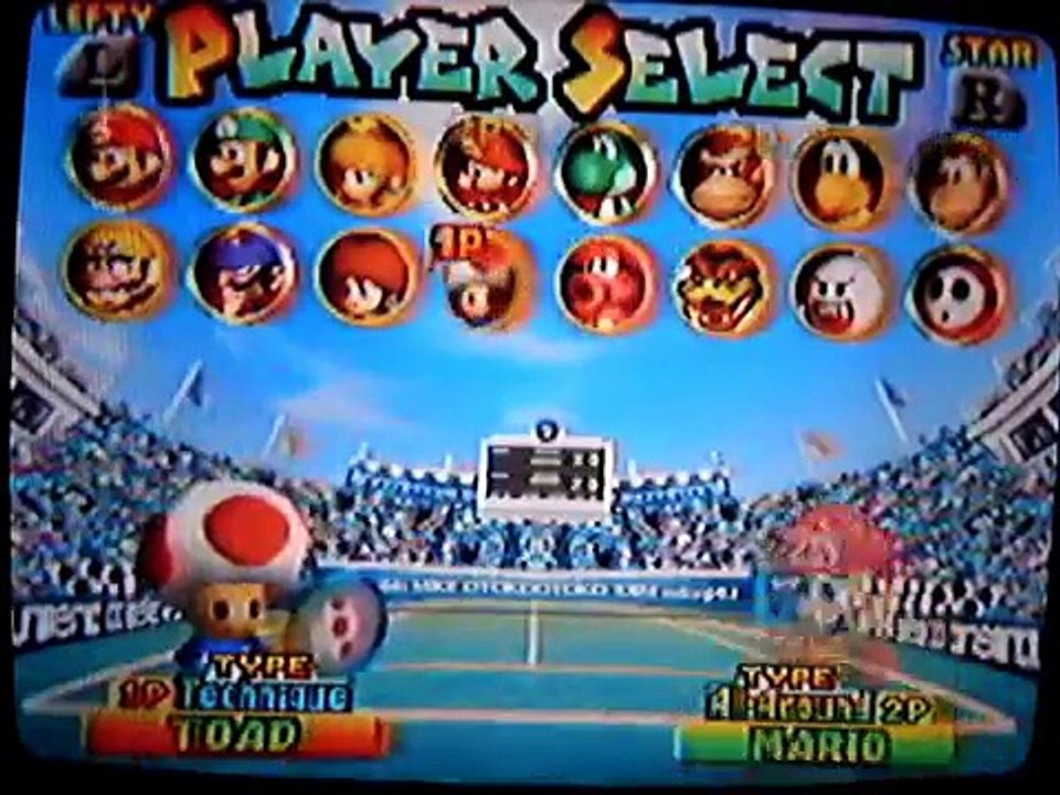 Mario Tennis (64) - Useless Ghost.