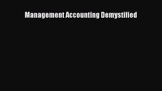 Read Management Accounting Demystified Ebook Free