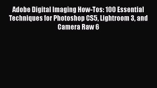 Download Adobe Digital Imaging How-Tos: 100 Essential Techniques for Photoshop CS5 Lightroom