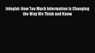 Read Infoglut: How Too Much Information Is Changing the Way We Think and Know PDF