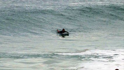 Austin Keen - SURFBOARD TRANSFER to SKIMBOARD big wave Aliso Beach - TOEKNEE MEDIA