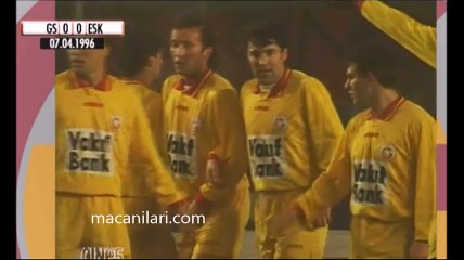 07.04.1996 - 1995-1996 Turkish 1st League Matchday 28 Galatasaray 3-0 Eskişehirspor