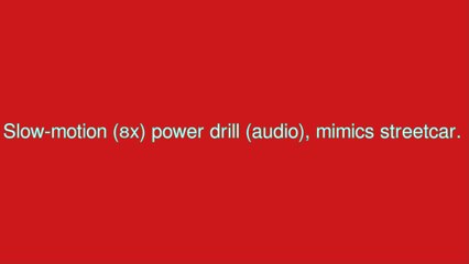 slow-motion power drill - stepped down by eight times