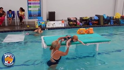 18 Months Old Baby Loves To Jump in Pool & Swim