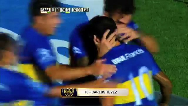 Gol de Tevez. San Martín SJ 0 - Boca 1. Fecha 3. Primera División 2015.