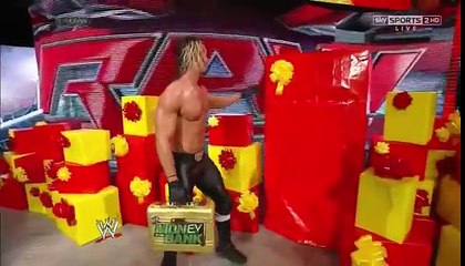 Dean Ambrose came out from the gift box and Attack Seth Rollins - Raw,2014 (Full)