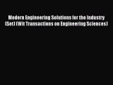 Read Modern Engineering Solutions for the Industry (Set) (Wit Transactions on Engineering Sciences)