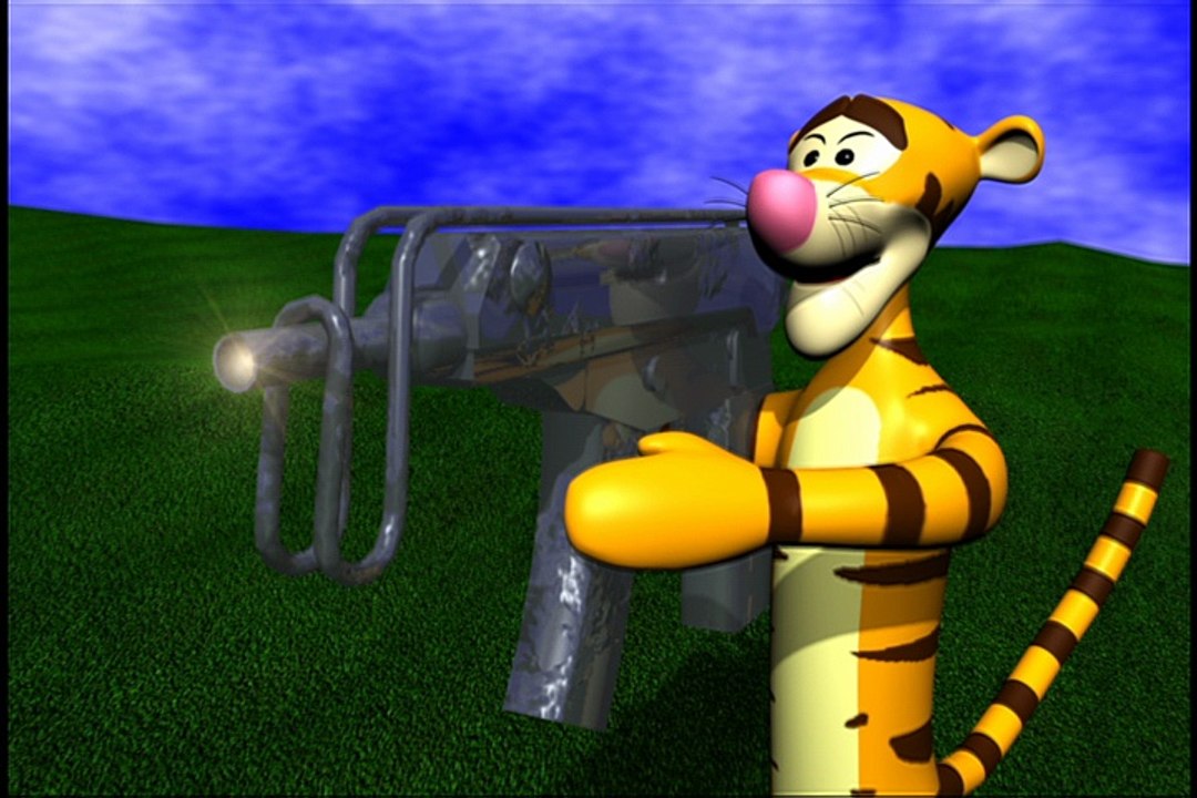 Tigger with Machine Gun
