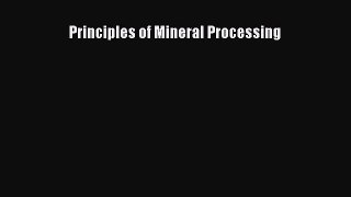 Read Principles of Mineral Processing Ebook Free