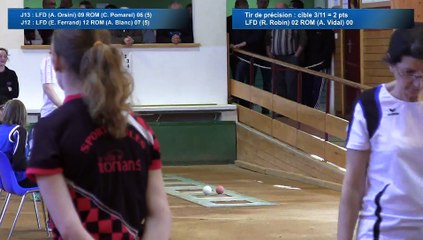 Tir de précision 1, second tour, Club N2 Féminin, demi-finale, Les Filias en D. vs Romans, Boules, saison 2015-2016