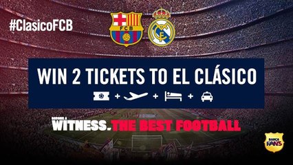 Win 2 tickets for el Clasico