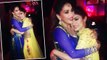 NAAGIN Mouni Roy HUGS Madhuri Dixit At Golden Petal Awards 2016