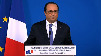 Conférence de presse de la réunion des chefs d'État et de Gouvernement de l'Union européenne et de la Turquie