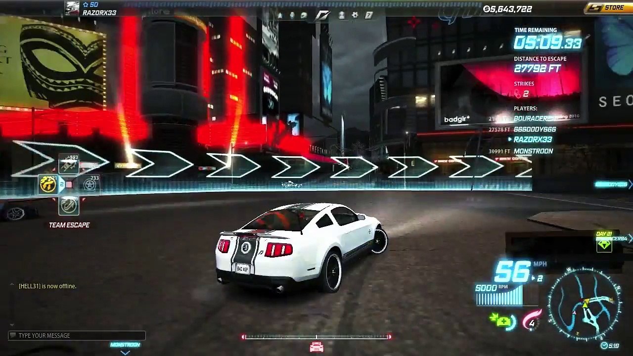 Need For Speed World Ford Shelby GT500 Super Snake The Run Edition Part 3