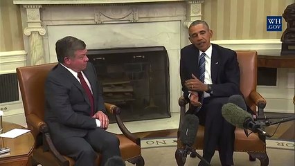 President Obama Meets with King Abdullah of Jordan