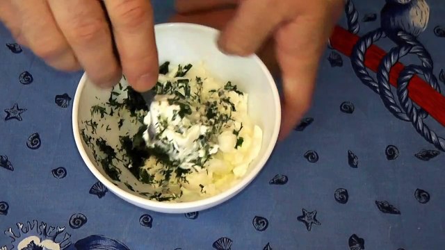 Закуска из лаваша - Лаваш с тунцом и сливочным сыром