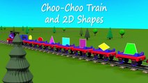 Shapes for kids kindergarten toddlers preschoolers. Shape train. Choo-Choo and 2D shapes. Cartoon
