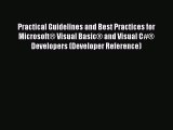 PDF Practical Guidelines and Best Practices for Microsoft® Visual Basic® and Visual C#® Developers