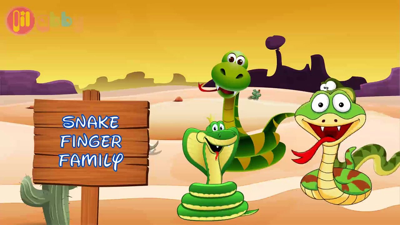 Finger Family: Snake - Nursery Rhymes & Songs For Children - LilAbby.Com