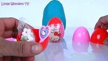 Play Doh Hello Kitty Surprise Eggs Huevos Surpresa ハローキティ キティ・ホワイト playdough by FunToys