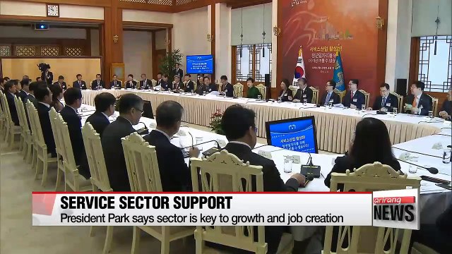 President Park says growth in service sector a must for job creation
