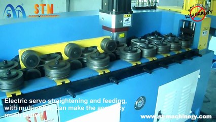 STM Saint Machinery CNC wire bending machine, wire straightening, cutting, punching hole m