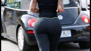 Amber Rose Crazy Giant Ass Out In Yoga pants