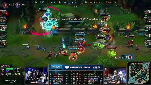 TSM vs Ever G1 Highlights IEM Katowice 2016 World Championship Season 6 Team Solomid vs ES