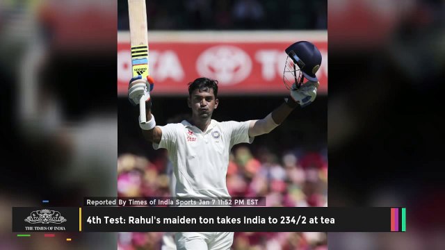 4th Test Rahul's Maiden Ton Takes India to 2342 at Tea - TOI