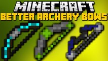 Minecraft: BETTER BOWS MOD (Ender Bows, Flaming Bows, Gold Bows) Mod Showcase