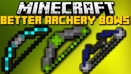 Minecraft: BETTER BOWS MOD (Ender Bows, Flaming Bows, Gold Bows) Mod Showcase