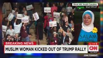 Rose Hamid Passing out yellow star and Muslim group STAGED protesting at SC Trump rally